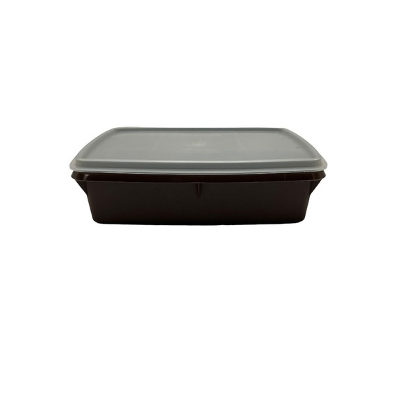 Vintage Tupperware Tuppercraft Divided Dish Lunch Kit Brown - Picture 1 of 5